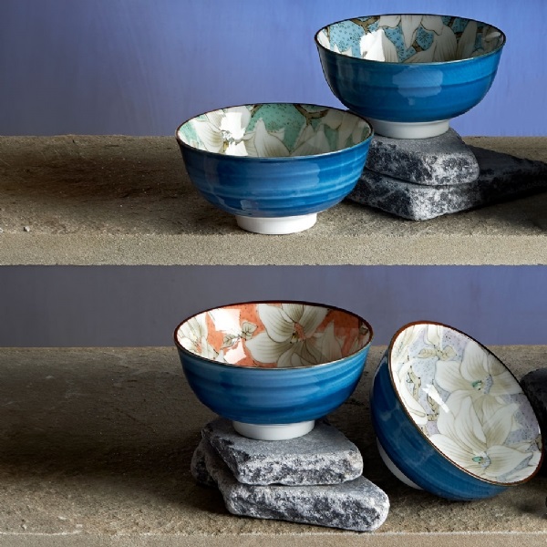 TJ161 Набор пиал фарфоровых 4 шт, Set 4 tazze