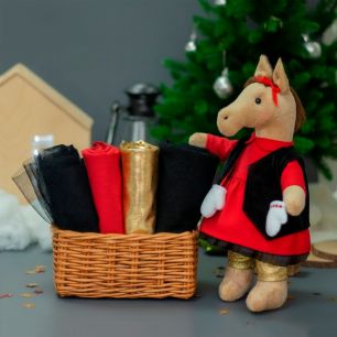 Набор Лошадка Девочка в золотом