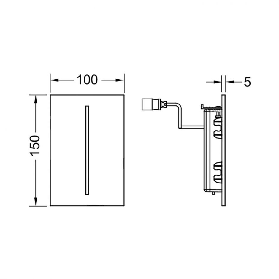 Панель смыва электронная TECE TECEfilo Urinal92420 230В ФОТО