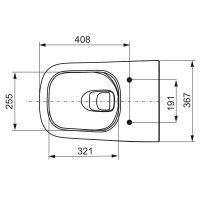 Унитаз безободковый TECE TECEneo 9700209 схема 3