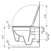 Унитаз безободковый TECE TECEneo 9700209 схема 4