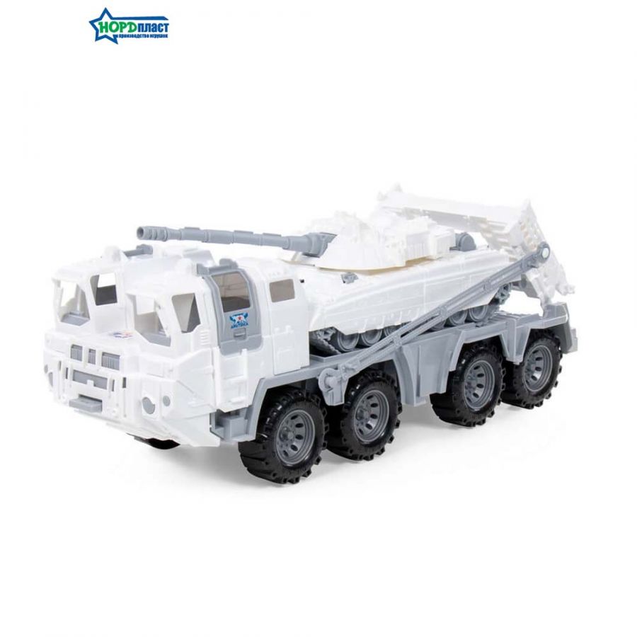 Военный тягач "Арктика" с танком