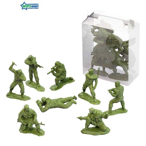 Солдаты ВДВ России (8 шт. в малом прозрачном боксе)
