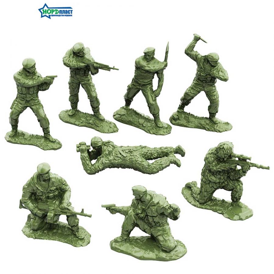 Солдаты ВДВ России (8 шт. в малом прозрачном боксе)