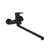 Смеситель для ванны с длинным изливом AQUATEK, матовый черный AQ1042MB ВЕГА