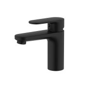 AQ1810MB НИКА смеситель для раковины 90 без донного клапана, матовый черный