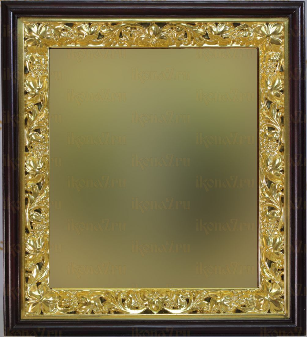 Киот для иконы "Виноградная лоза" пропильной с сусальным золотом