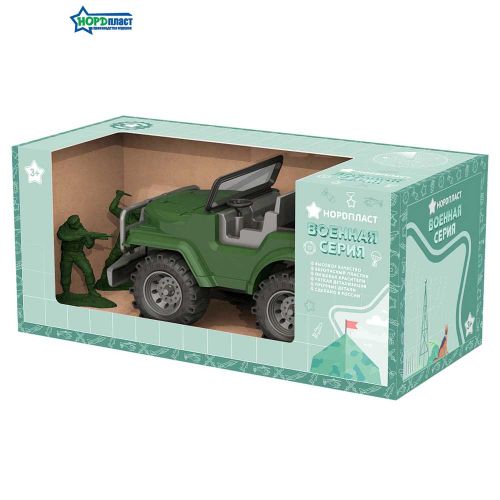 Джип "Коммандос" с солдатиками в коробке