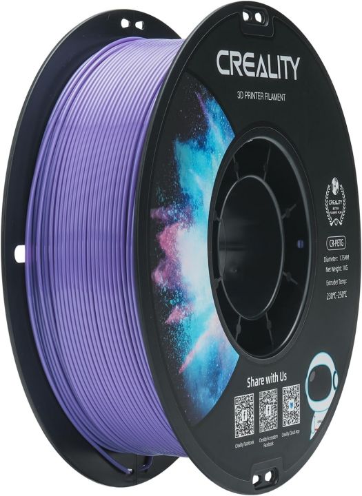 CR-PETG пластик для 3Д принтеров CREALITY 1.75mm, 1кг Фиолетовый