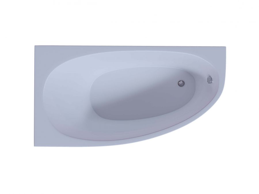 Акриловая ванна Aquatek Дива 150x90 асимметричная, левая, без каркаса и экрана