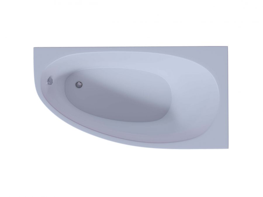 Акриловая ванна Aquatek Дива 150x90 асимметричная, правая, без каркаса и экрана