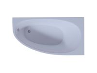Акриловая ванна Aquatek Дива 150x90 асимметричная, правая, без каркаса и экрана