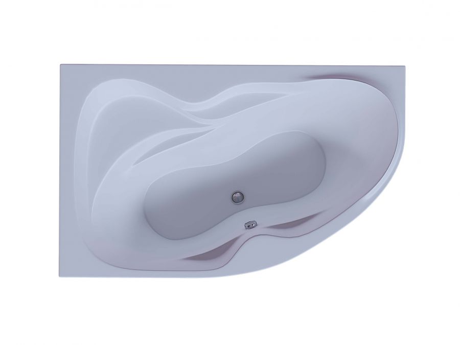 Акриловая ванна Aquatek Вега 170x105 асимметричная, левая, с каркасом и экраном, без гидромассажа