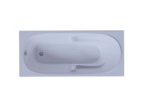 Акриловая ванна Aquatek Лея 170x75 прямоугольная, универсальная, с каркасом, без гидромассажа