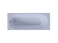 Акриловая ванна Aquatek Оберон 180x80 прямоугольная, слив слева, с каркасом и экраном, без гидромассажа
