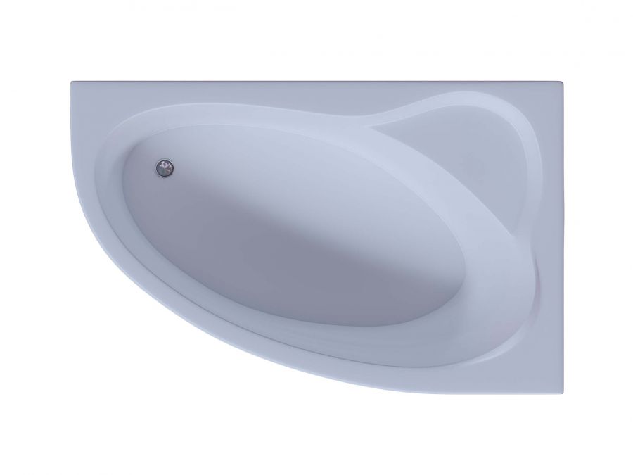 Акриловая ванна Aquatek Фиджи 170x110 асимметричная, правая, с каркасом и экраном, без гидромассажа