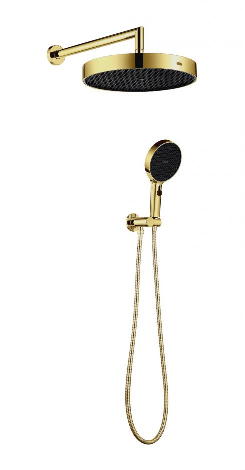 Изображение Душевой комплект Boheme Cell 427-MG, цвет матовое золото