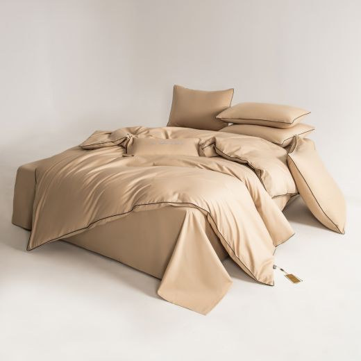 Комплект постельного белья Однотонный Сатин Элитный OCE005