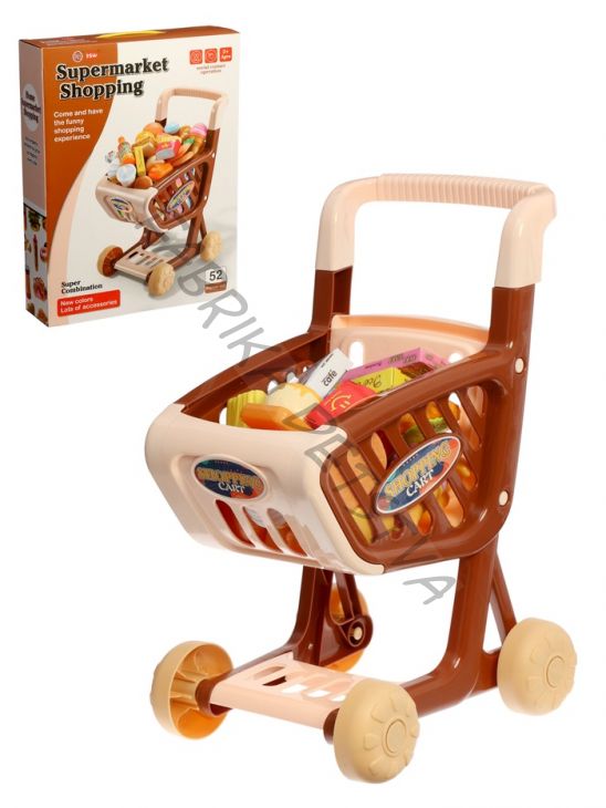 Продуктовая тележка «Супермаркет», 40 предметов