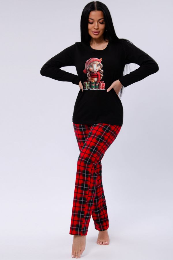 Пижама Рада [черный/красный]