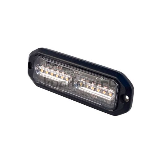 Светодиодная оранжевая фара-вспышка стробоскоп 12/24 Вольт ST1952