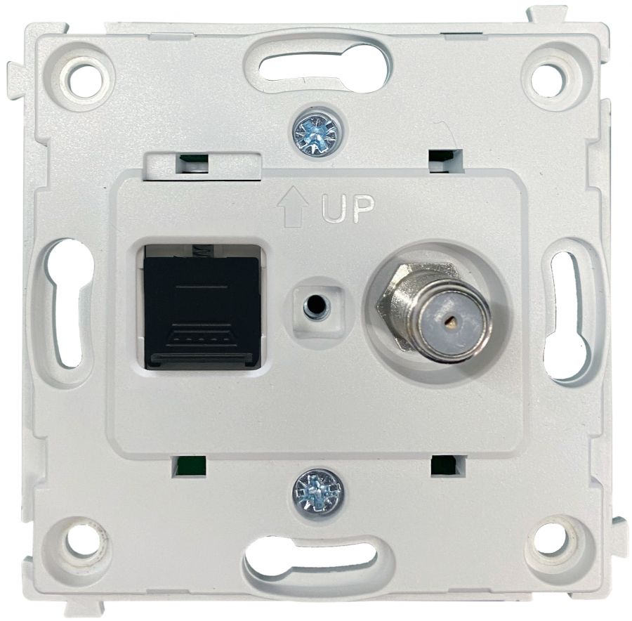 Механизм компьютерной+спутниковой розетки RJ45+SAT, серия DA