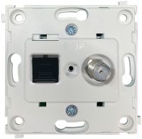 Механизм компьютерной+спутниковой розетки RJ45+SAT, серия DA