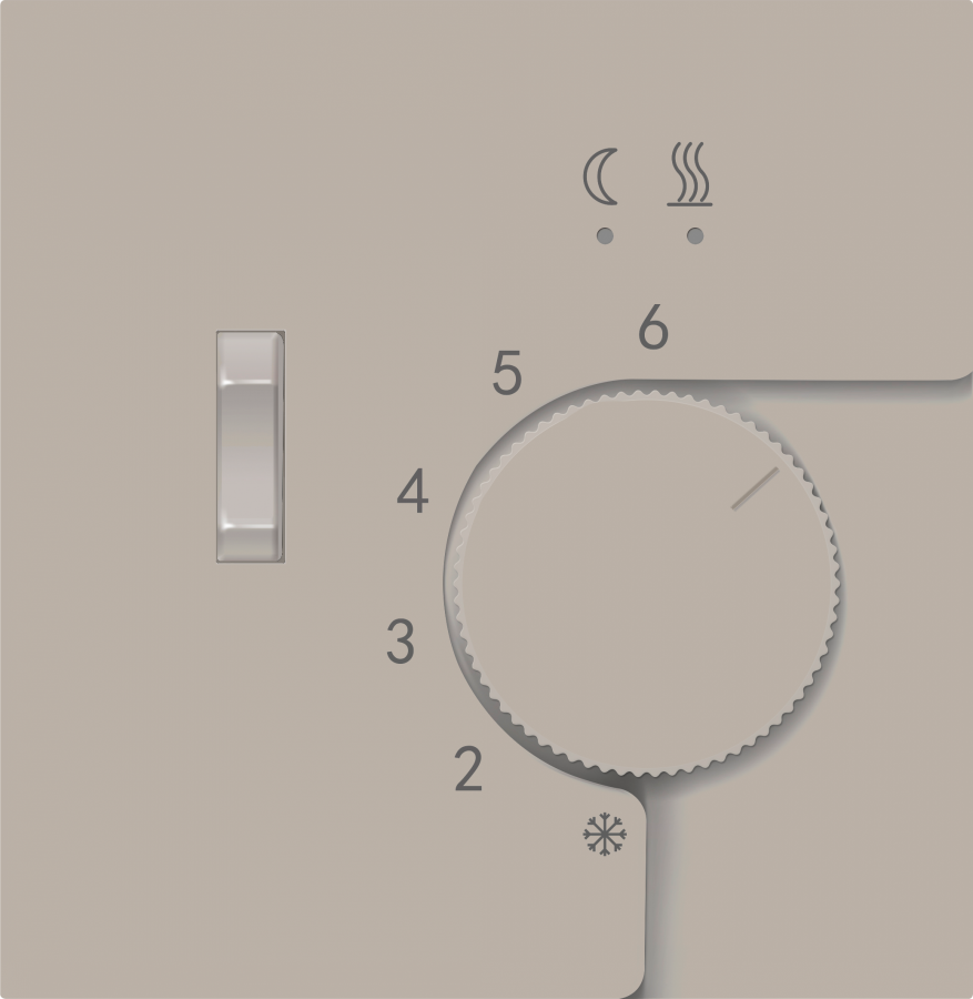 Накладка для регулятора температуры пола DTEF231, матовый кашемир, серия R98