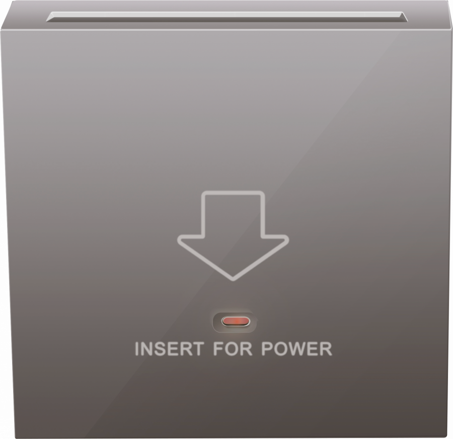 Накладка для карточного выключателя, сталь, серия R98