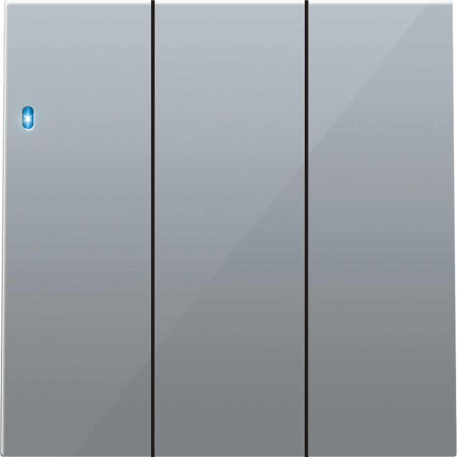 Клавиша 3-я с подсветкой, алюминий, серия R98