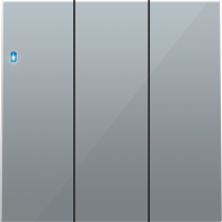 Клавиша 3-я с подсветкой, алюминий, серия R98