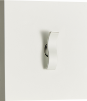 Выключатель звонкового типа на 1 тумблер, клавиша Wave, 10AX 250V, белый, серия N96