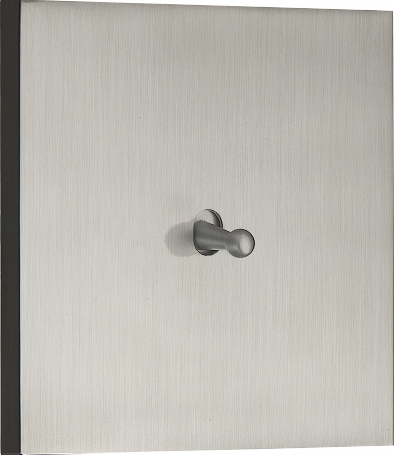 Переключатель на 1 тумблер, каплевидный, 10AX 250V, вороненая сталь, серия N96