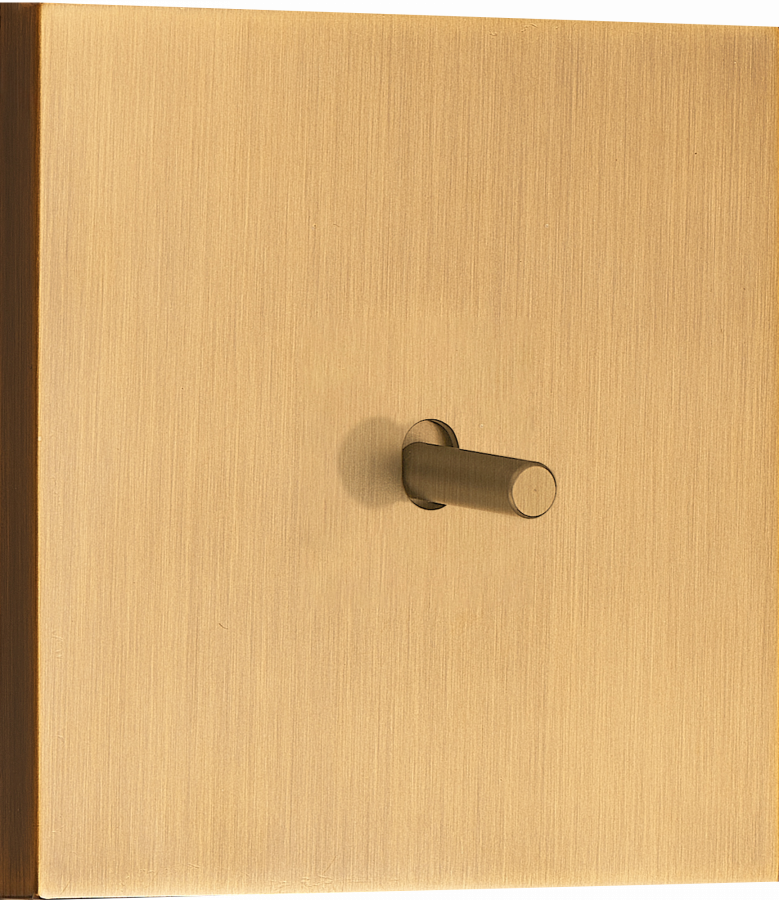 Переключатель на 1 тумблер, цилиндр, 10AX 250V, латунь, серия N96