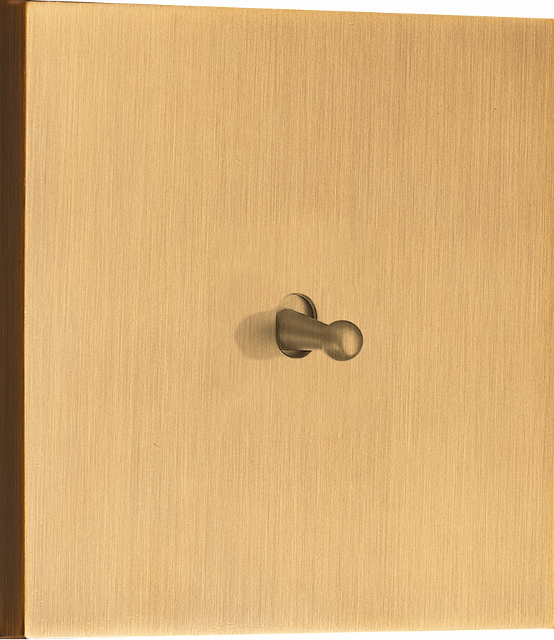 Выключатель звонкового типа на 1 тумблер, каплевидный, 10AX 250V, латунь, серия N96