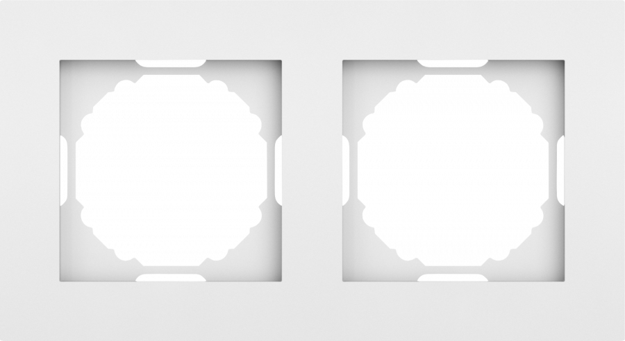 Рамка 2-я, матовый белый, серия A07