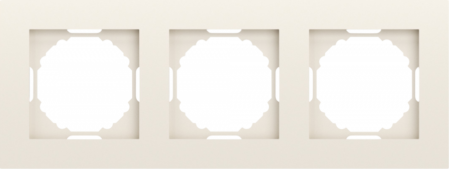 Рамка 3-я, матовый кремовый, серия A07