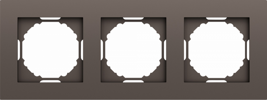 Рамка 3-я, мокко, серия A07