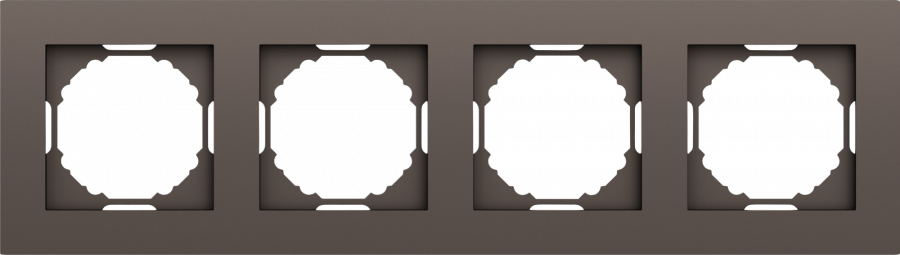 Рамка 4-я, мокко, серия A07