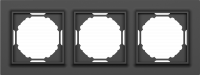 Рамка 3-я, Wave матовый карбон, серия A07