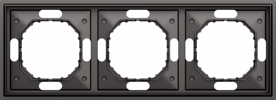 Рамка 3-я, матовый титан, серия S08