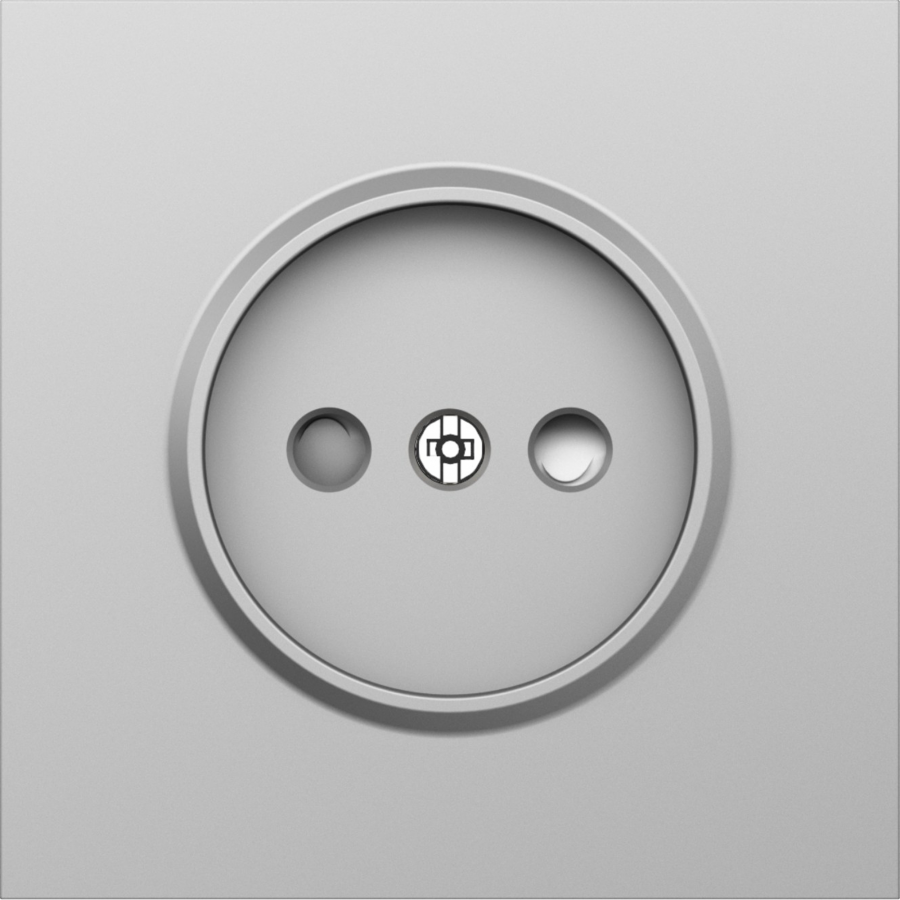 Накладка для розетки без заземления, со шторками 16A 250 В~, сталь, серия S08
