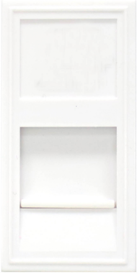 Розетка DEC RJ45 UTP кат.6, 1мод., бел. (22.5х45мм)