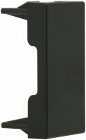 Заглушка 1 мод., черн. матовая (22.5х45мм)