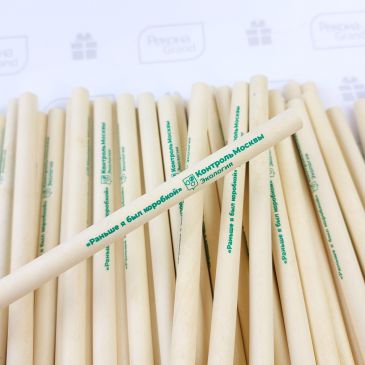 карандаши из переработанного картона с логотипом