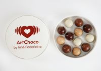 Ореховая коллекция 12 шт в круглой коробке