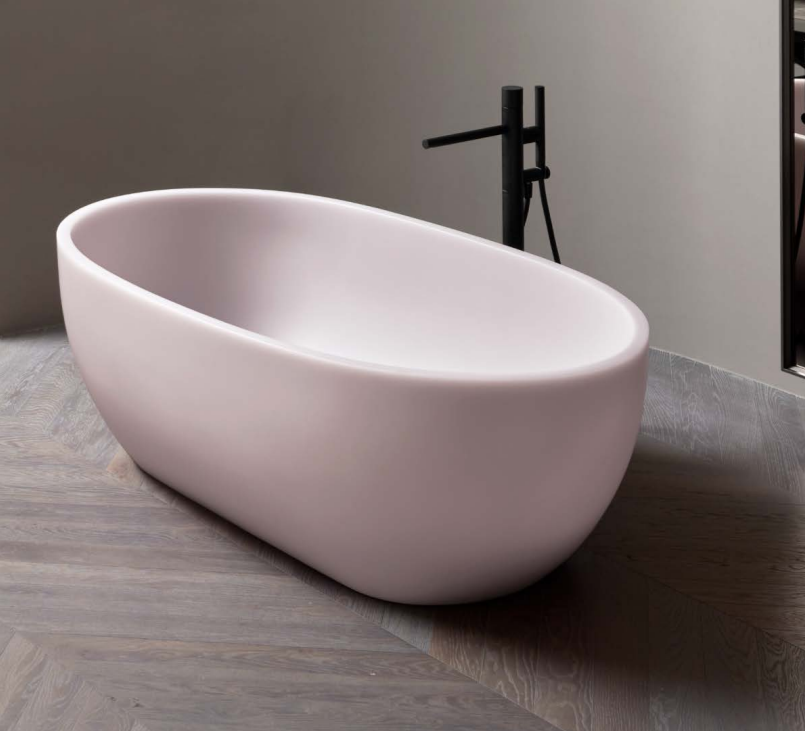 Изображение Отдельностоящая ванна Antonio Lupi Reflex 167х86 см из материала BIANCO DINAMICO