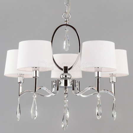 Подвесная люстра Madera 10127/5 хром/прозрачный хрусталь Strotskis Smart