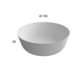 Ванна отдельностоящая Antonio Lupi ORION 135 см из материала Cristalplant ФОТО