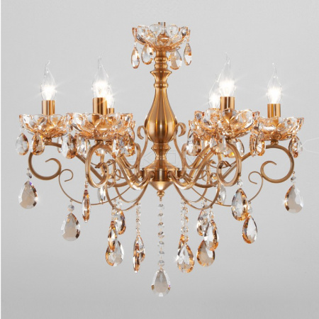 Подвесная люстра Escada 10109/6 бронза/тонированный хрусталь Strotskis